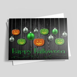 Hanging Jacks Halloween Card