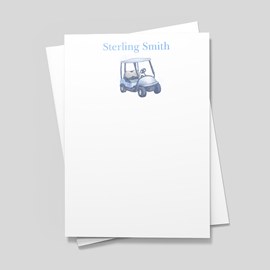 Blue Golf Cart Stationery