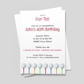 Par-Tee Time Invitation