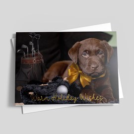 Golf's Loyal Lab Holiday Card