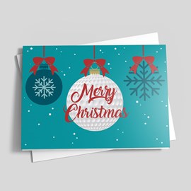 Golfer's Wish Christmas Card