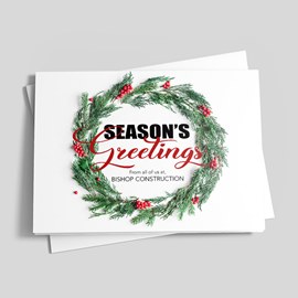 Season's Greetings Wreath