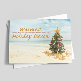 Starfish Tree Holiday Card