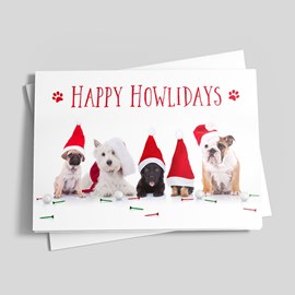 Happy Howlidays Holiday Card