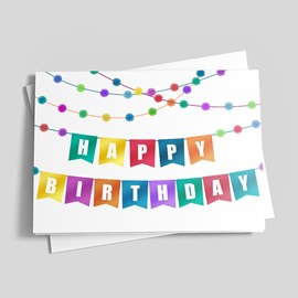 Colorful Birthday Flags