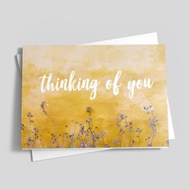 Gold Field Thinking of You Card