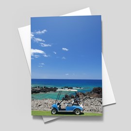 Golf Cart Coast Note Card