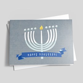 Golf Menorah Hanukkah Card
