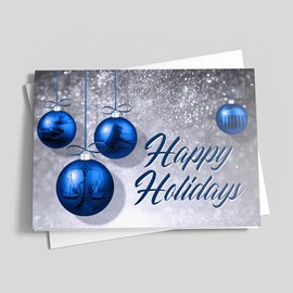 Blue Legal Happy Holiday Card