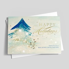 Painted Tree Holiday Card