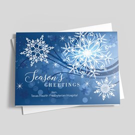 Snowflake Swirls Holiday Card