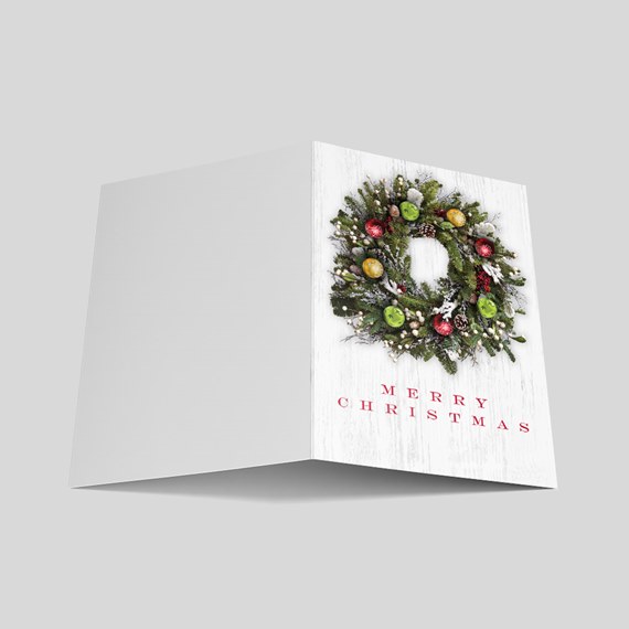 Wintertide Wreath Christmas Card