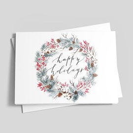 Winter Wreath Holiday Card