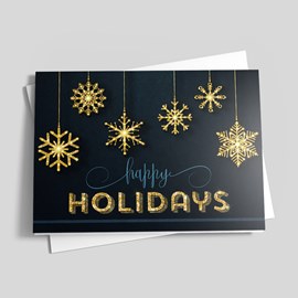 Midnight Ornaments Holiday Card