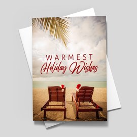 Beachside Wishes Holiday Card