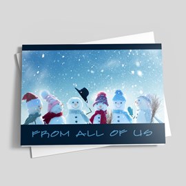 Snow People Holiday Card