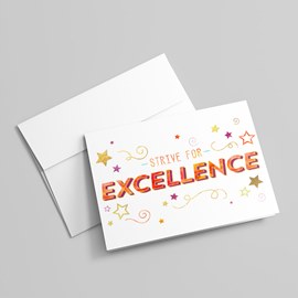 Excellence Motivational Card