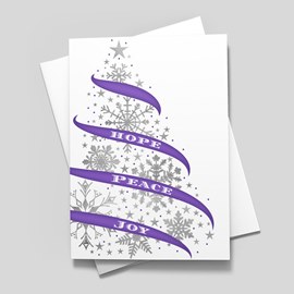 Snowflake Tree - Relay for Life Card