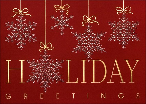 Descending Snowflake Ornaments