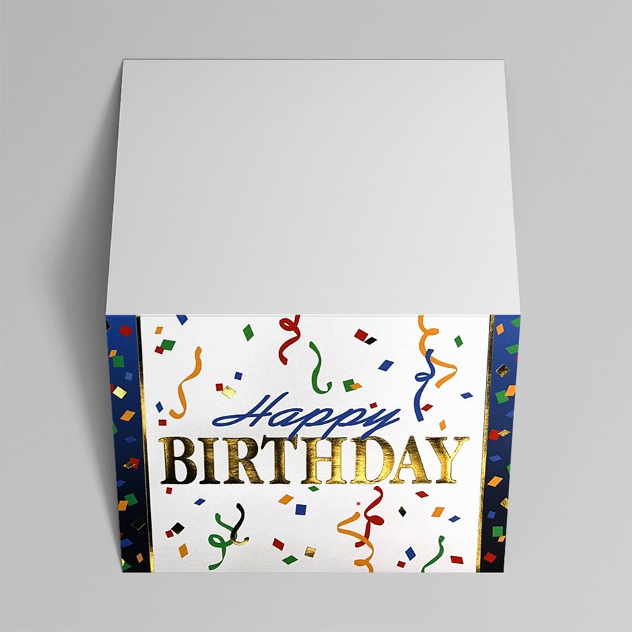 Party Confetti Birthday Card by CardsDirect