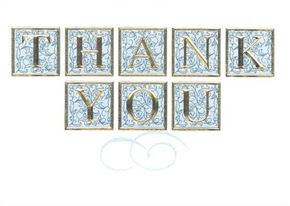Ornate Thank You Greeting