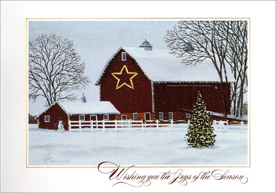 Winter Farm Scene