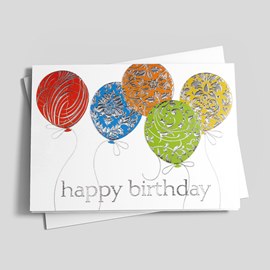 Textured Birthday Balloons