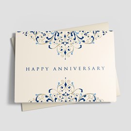 Flourishes Anniversary Card