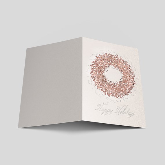 Copper Holiday Wreath