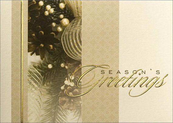 Elegant Pinecones and Ribbon