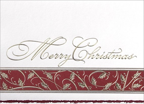 Decorative Strip Holiday Card