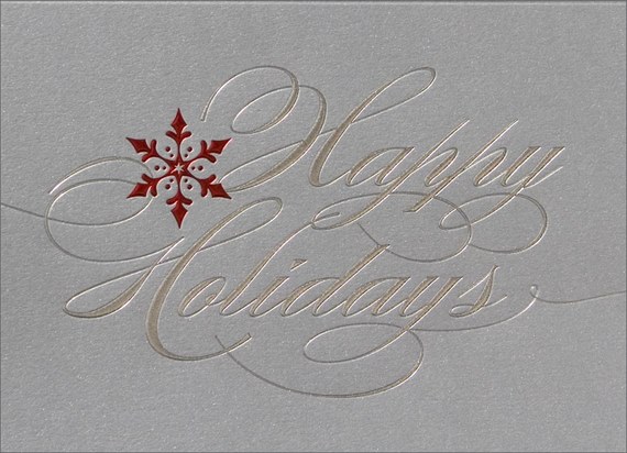 Simple Red Snowflake