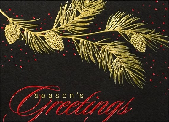 Pinecones in Gold