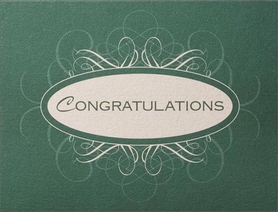 Petite Green Congratulations