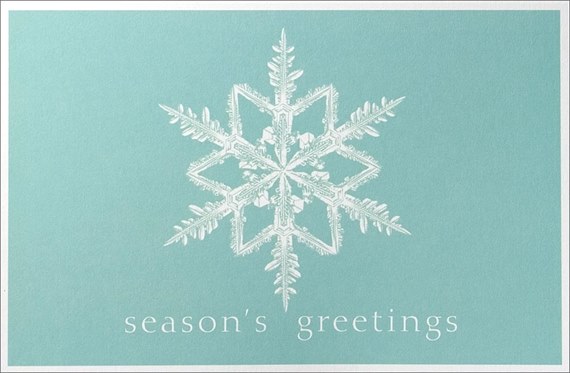 Snowflake on Teal