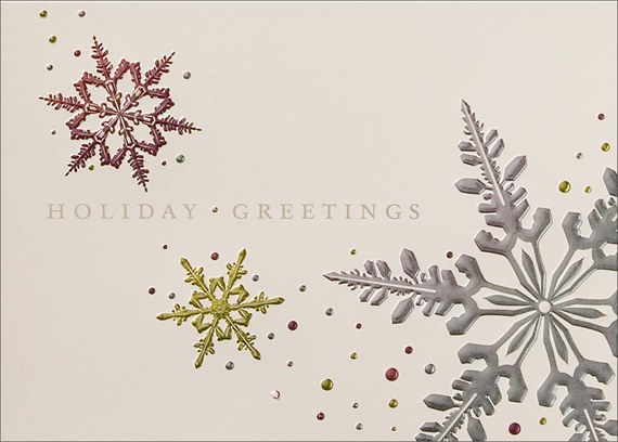 Vibrant Snowflakes Holiday