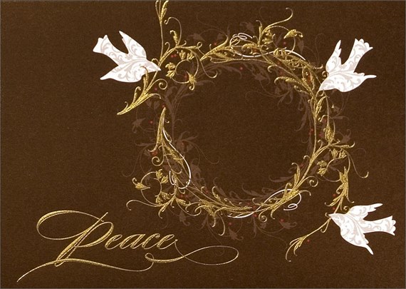 Doves Creating Wreath