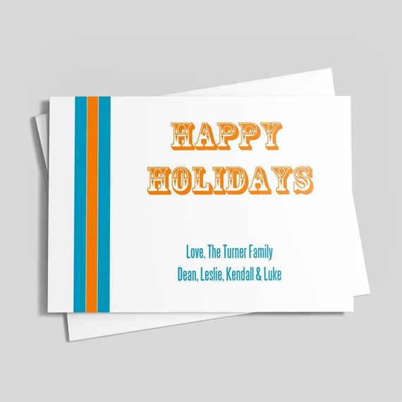 greeting card with photo placeholder