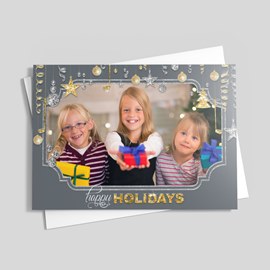 Shimmering Ornaments Photo Card