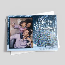 Christmas Mountain Photo Card