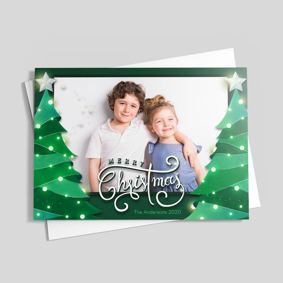 Christmas Forest Photo Card