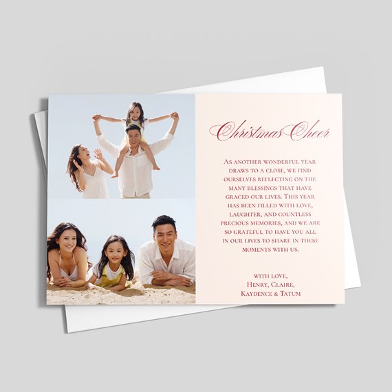 photo placeholder with decorative border and text area