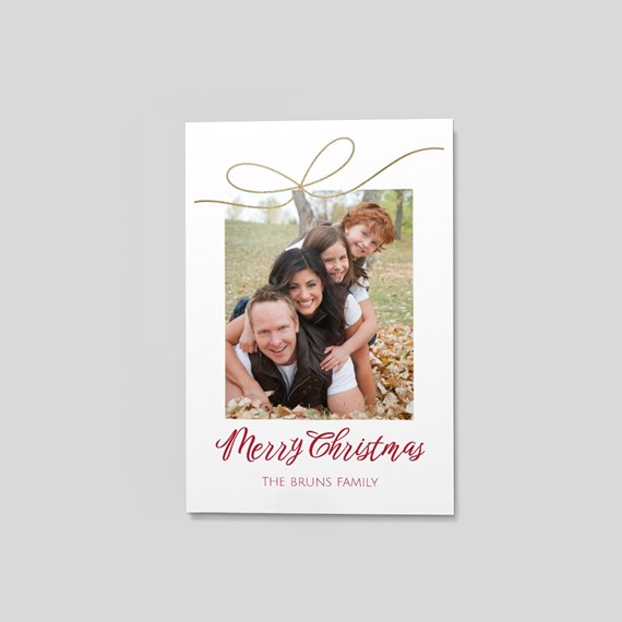 photo placeholder with festive design and text