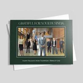 Grateful for You - Business Holiday Card