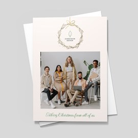 Wreath Logo - Business Holiday Card