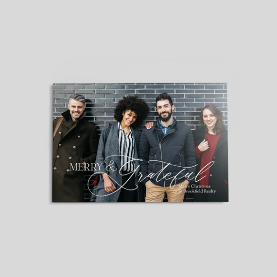 photo area with greeting text
