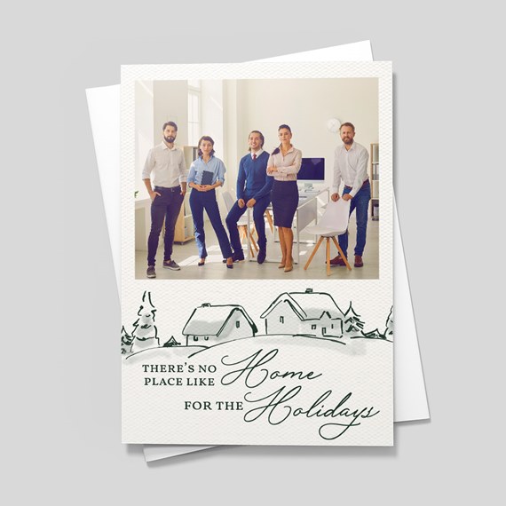 photo area with decorative border and text