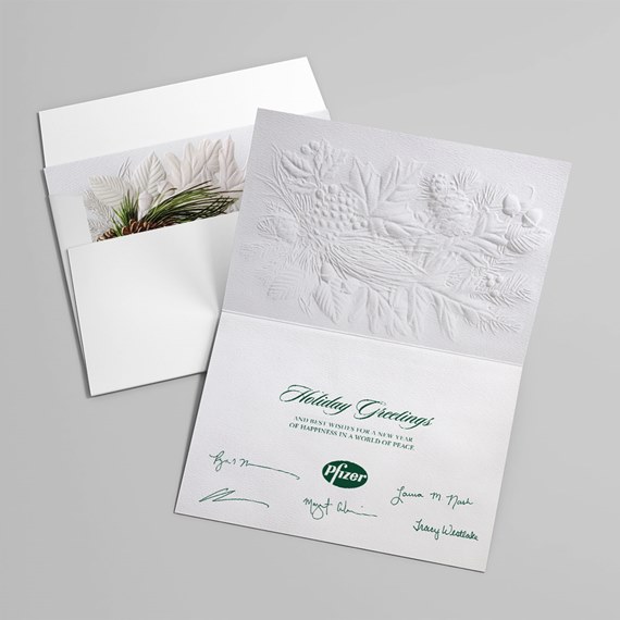 Pine Cone Holly Medley Card