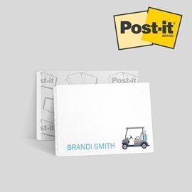 Blue Golf Cart Post-it® Notes