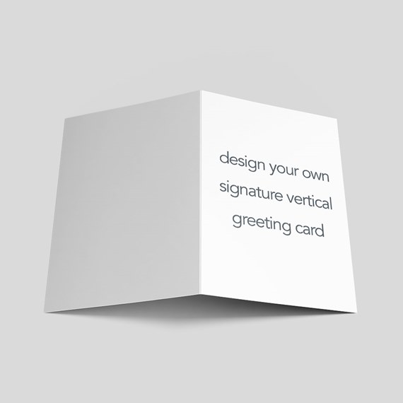 Custom Signature Vertical Card